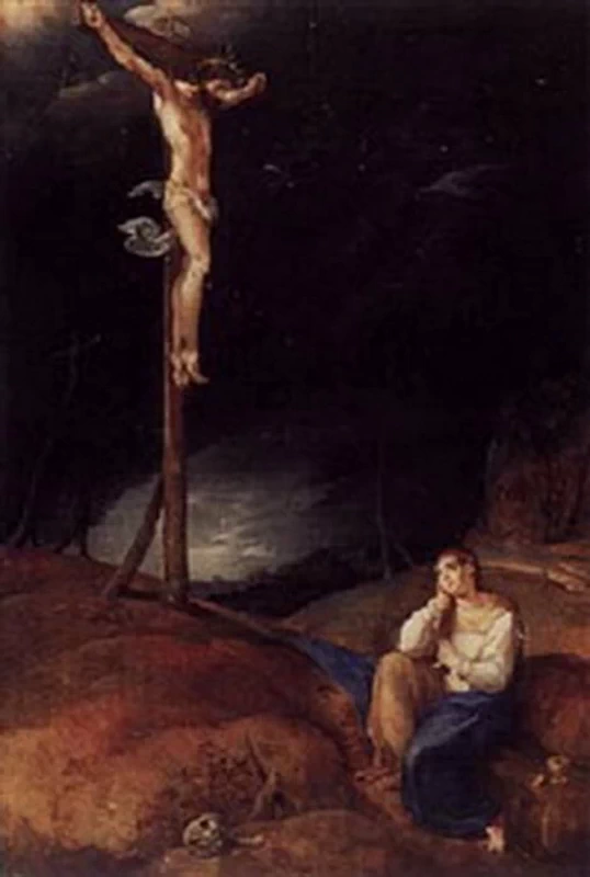 Crocifissione con Maddalena penitente
